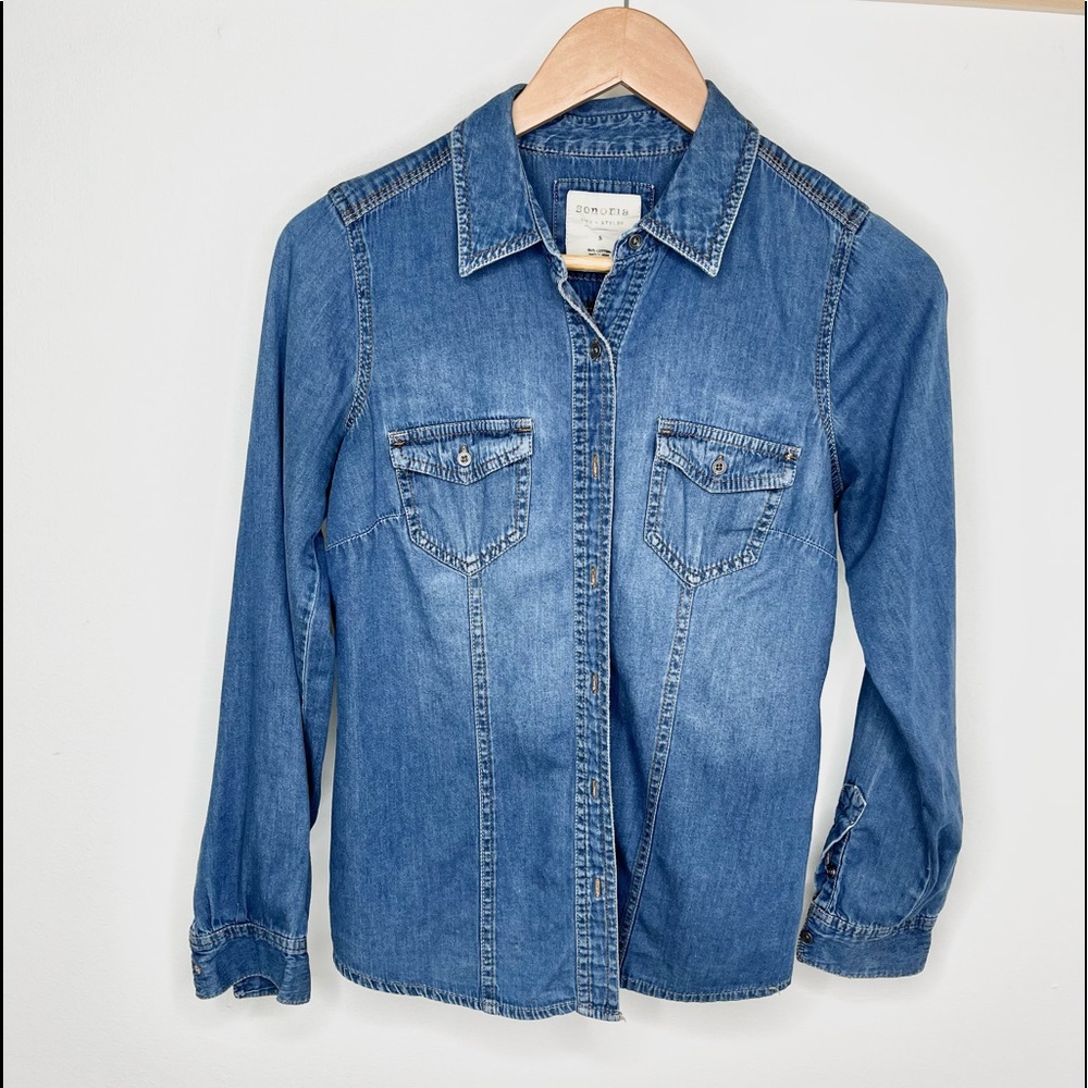 Denim Button up Blouse